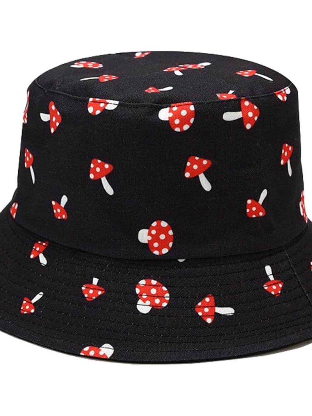 Unisex Print Double-Side-Wear Reversible Bucket Hat